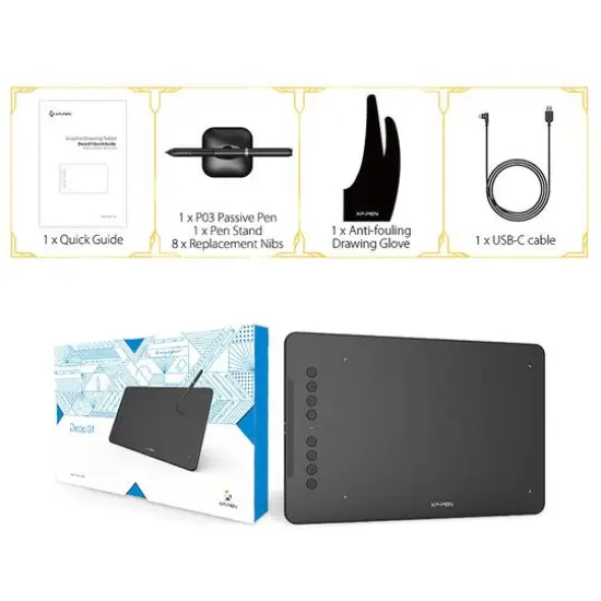 XPPen 10" x 6.25" Deco 01 Graphics Drawing Tablet {8}