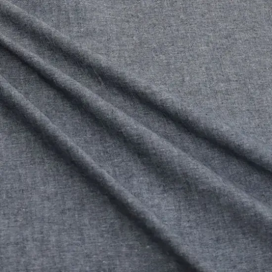 Fabric Merchants Chambray Solid Cotton Fabric Light Gray {1}