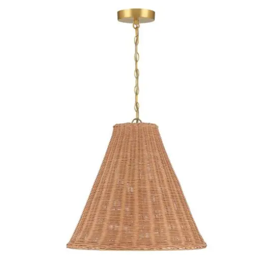 Hello Honey&reg; Rattan Taper Pendant Light Natural {15}
