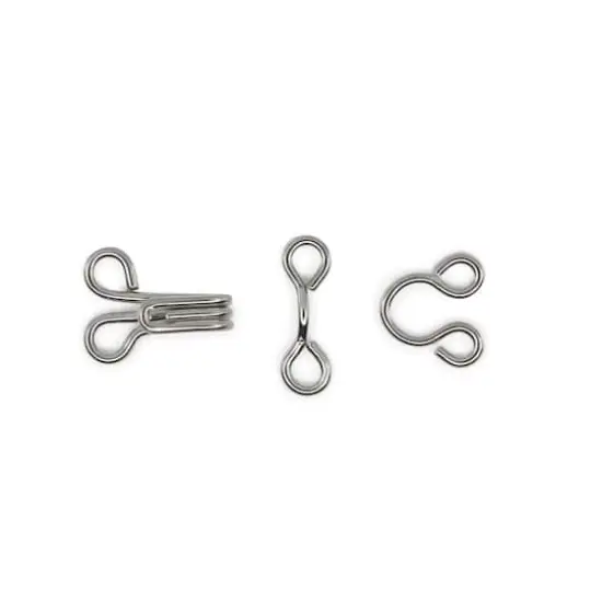 Dritz&reg; Silver Hooks & Eyes, Size 3 {4}