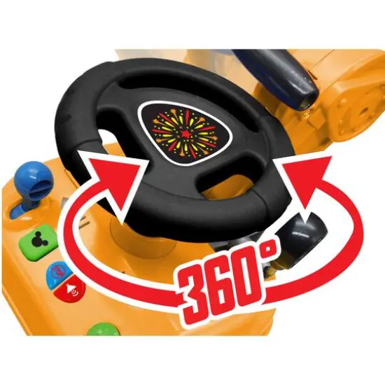 Kiddieland Lights N' Sounds Activity Crane Truck Ride-On Toy {4}