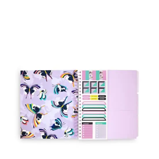 Vera Bradley&reg; Lavender Butterflies Subject Divided Notebook {3}