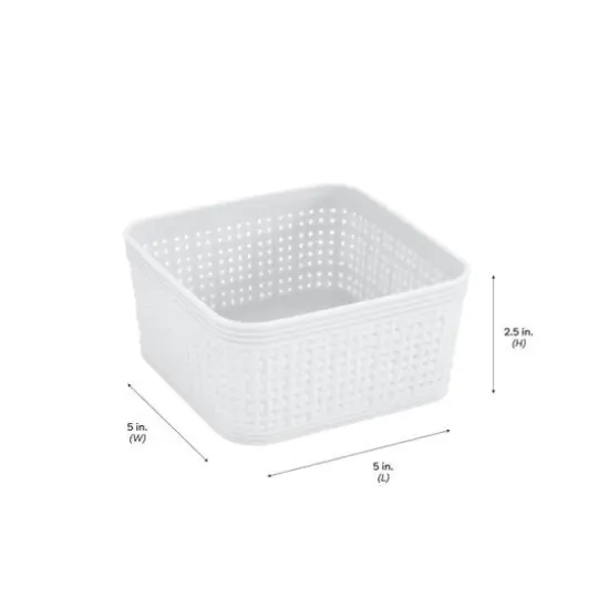 Simplify 10-Piece Organizing Basket Set White {8}