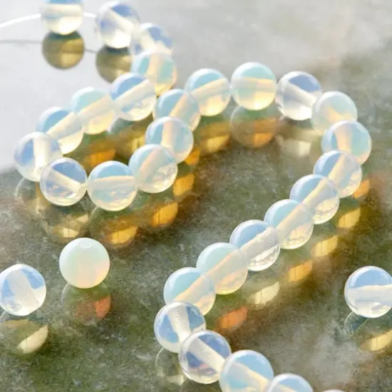 Opal Moonstone Glass Round Beads, 8mm by Bead Landing&trade; {3}
