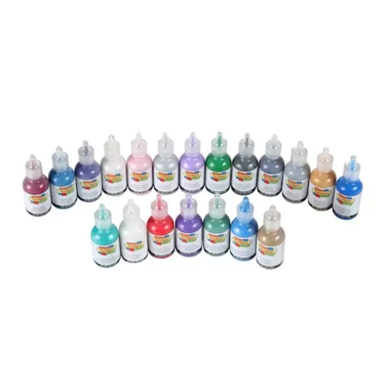 Scribbles&reg; Glitter & Iridescent 3D Fabric Paint Set {8}