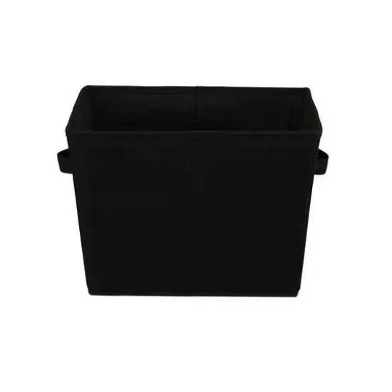 Household Essentials Tapered Fabric Storage Bins, 2ct. Black {6}