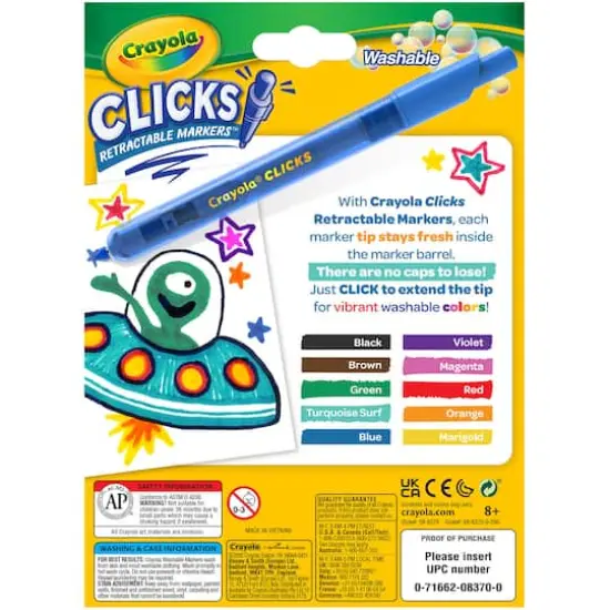 Crayola&reg; CLICKS Retractable Markers&trade;, 2 Packs of 10 {4}