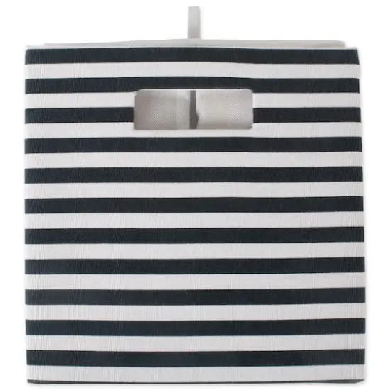 DII&reg; 13" Black Pinstripe Storage Cube {3}