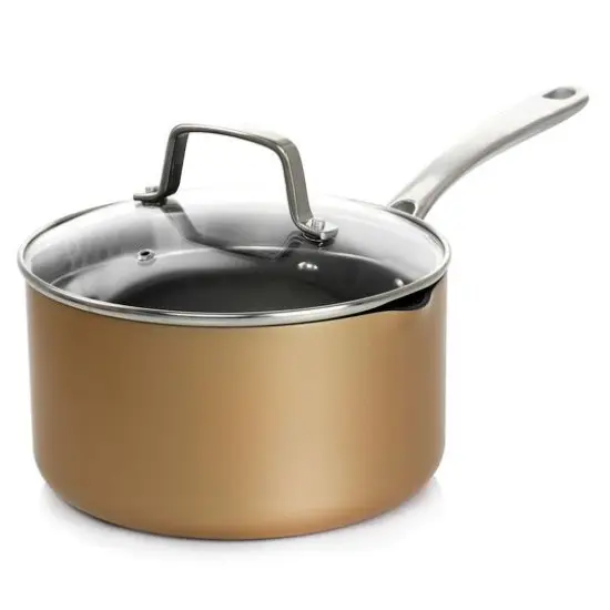 Martha Stewart Copper 12 Piece Hard Anodized Nonstick Aluminum Cookware Set {6}