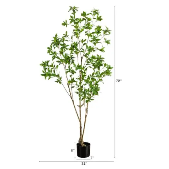 6ft. Artificial Minimalist Japanese Pieris Tree {3}