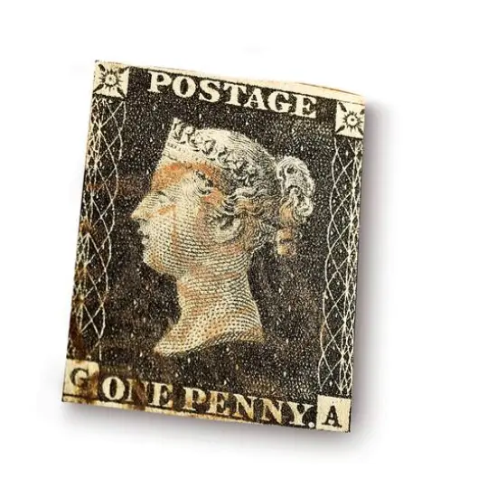 American Coin Treasures Penny Black Stamp {1}