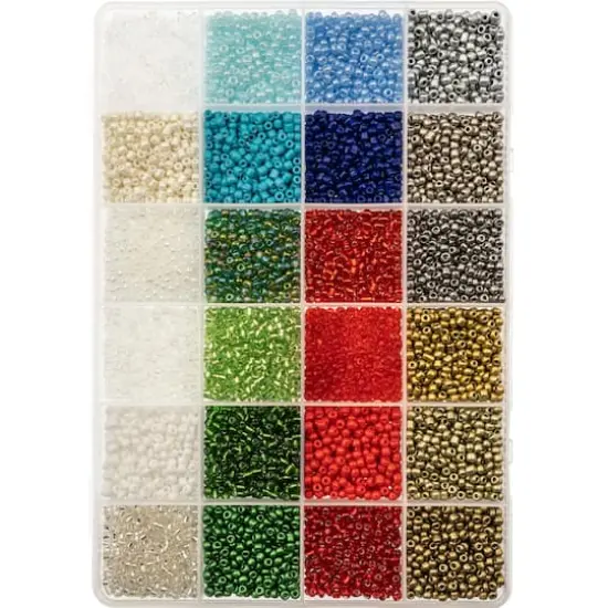 8/0 Multicolor Glass Seed Beads, 10.5oz. by Bead Landing&trade; {1}