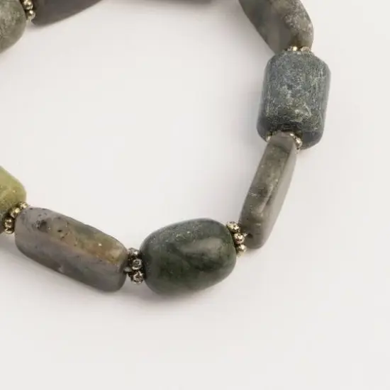 John Bead New Jade No.80 Natural Stone Stretch Bracelet {3}