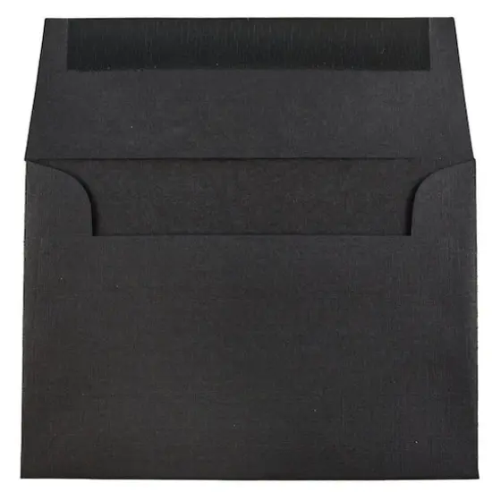 JAM Paper A1 Premium Invitation Envelopes, 50ct. Black Linen {4}