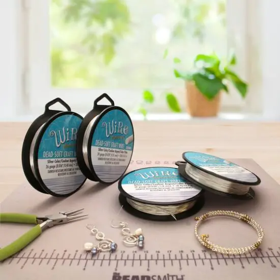 The Beadsmith&reg; Wire Elements&trade; 28 Gauge Tarnish Resistant Soft Temper Wire, 500ft. Silver {4}