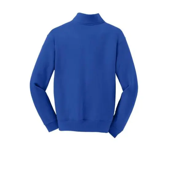 JERZEES&reg; NuBlend&reg; 1/4 Zip Cadet Collar Youth Sweatshirt Royal {5}