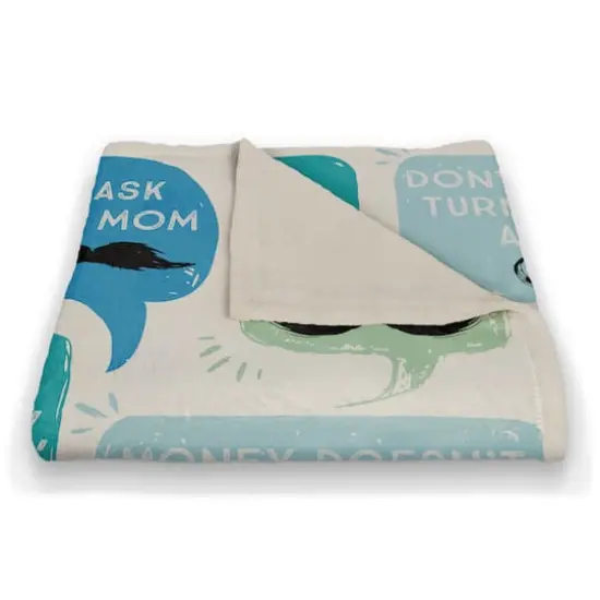 Dad Phrases Coral Fleece Blanket {3}
