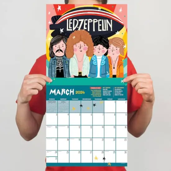 TF Publishing 2024 Rock 'n Roll Biographies Calendar {6}