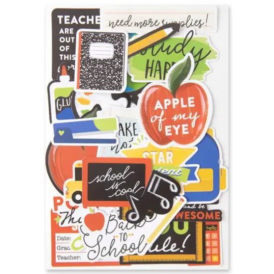 School Die Cut Stickers by Recollections&trade; {6}