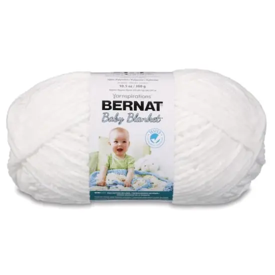 4 Pack Bernat&reg; Baby Blanket&trade; YarnWhite {1}