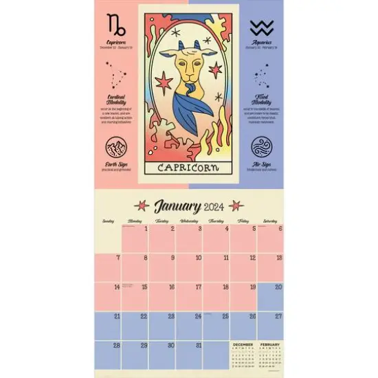 TF Publishing 2024 Year of Astrology Wall Calendar {4}