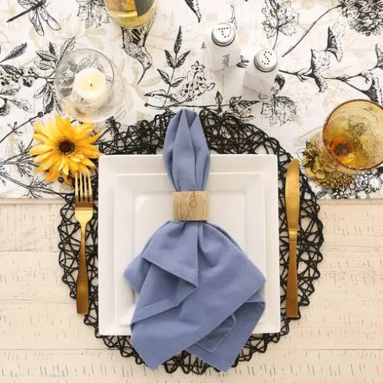 DII&reg; Solid Oversized Napkin, 6ct. Stonewash Blue {5}