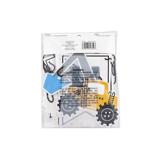 5ft. White Happy Birthday Construction Banner Set by Celebrate It&trade; {4}