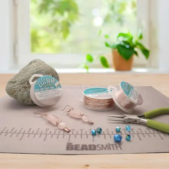 The Beadsmith&reg; Wire Elements&trade; 24 Gauge Tarnish Resistant Soft Temper Wire, 10yd. Rose Gold {4}