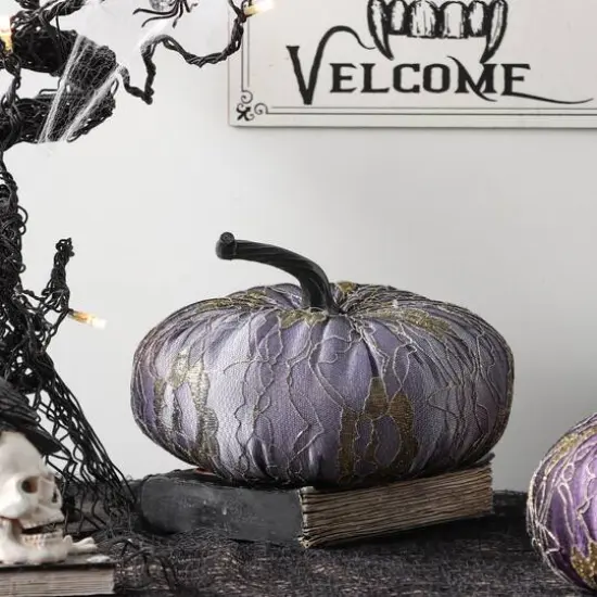 Assorted 7" Lace Net Tabletop Fabric Pumpkin, 1pc. by Ashland&reg; {4}