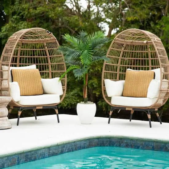 4ft. UV Resistant Artificial Double Robellini Palm Tree (Indoor/Outdoor) {10}