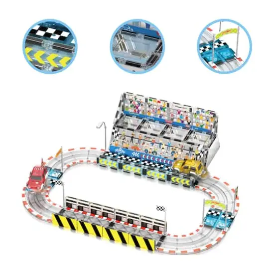 PicassoTiles® Magnetic Race Track Stadium Construction Set {5}