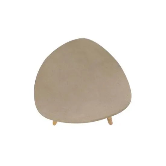 20" Gray Modern Outdoor Accent Table {6}