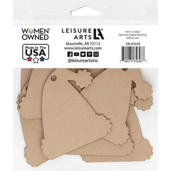 Essentials by Leisure Arts 3" Santa Hat Clear Acrylic Ornaments, 10ct. {3}