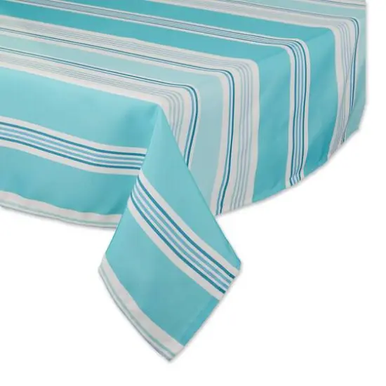 DII&reg; Beach House Stripe Print Outdoor Tablecloth 60x120" {3}