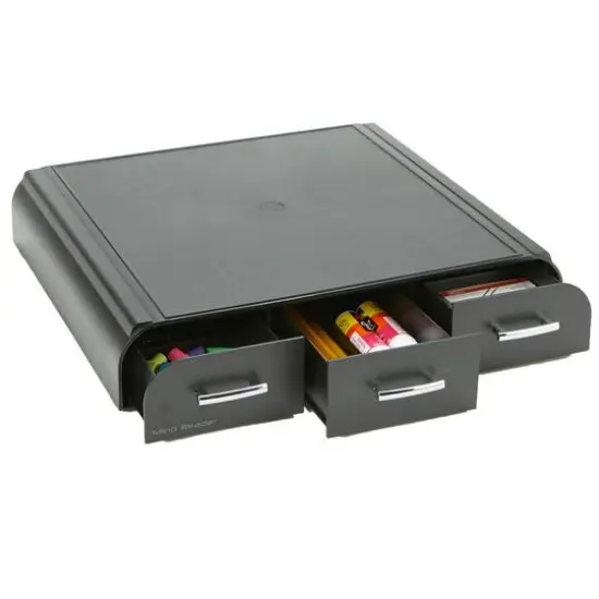 Mind Reader Laptop & Monitor Stand Organizer Black {9}