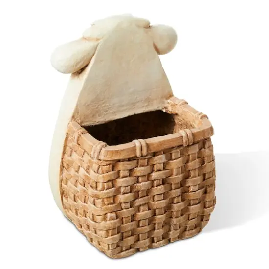 Glitzhome&reg; 12.5" Cute Sheep Statue Planter {9}