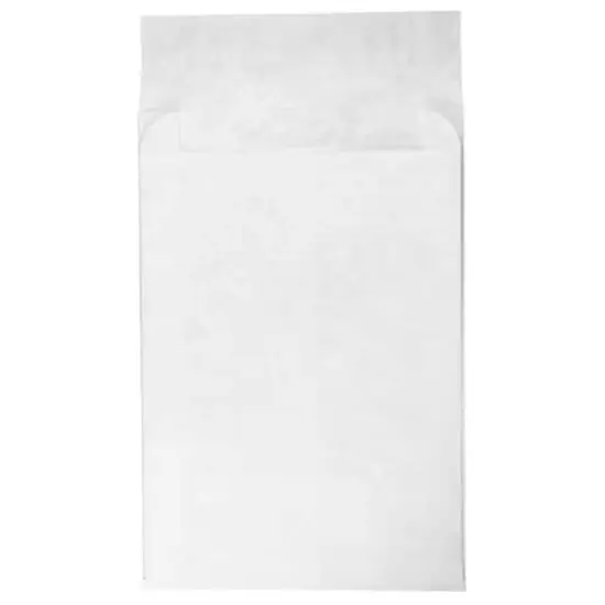 JAM Paper White Tyvek&reg; Expandable Open End Peel & Seal Closure Envelopes, 100ct. {1}