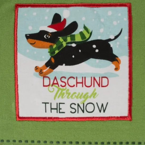 DII&reg; Assorted Holiday Pup Embellished Dishtowel Set {7}