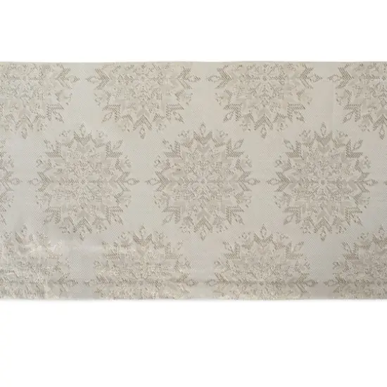 DII&reg; 72'' Winter Sparkle Jacquard Table Runner {5}