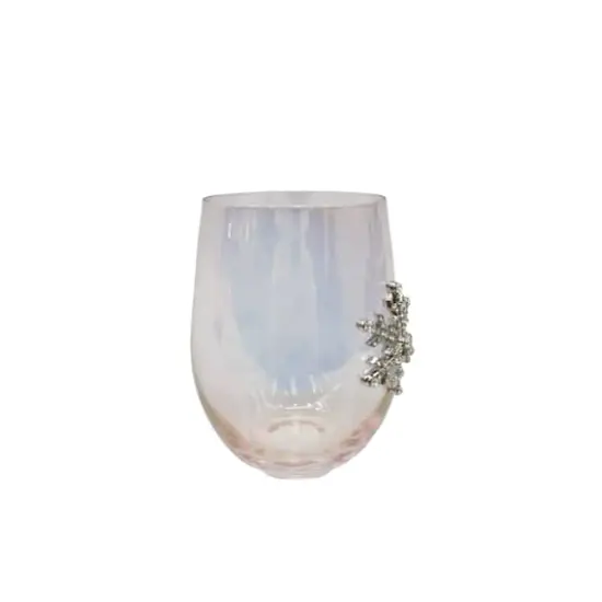 17.5oz. Snowflake Glass Drinkware by Ashland&reg; Pink {4}