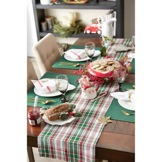 DII&reg; 72" Yuletide Plaid Table Runner {3}