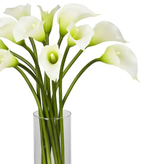 20" Mini Calla Lily Silk Flower Arrangement in Vase {3}