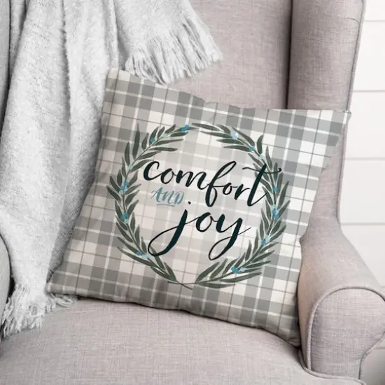 Comfort and Joy Throw Pillow {3}