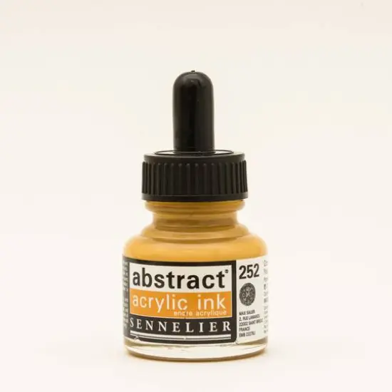 Sennelier Abstract Acrylic Ink, 30mL Yellow Ochre {1}