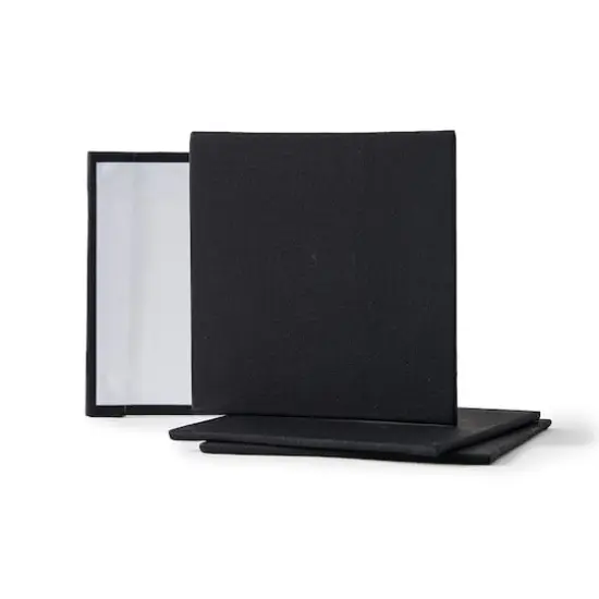 4 Pack 4" x 4"&nbsp;Mini Canvas Panels by Artist's Loft&trade; Necessities&trade; Black {8}