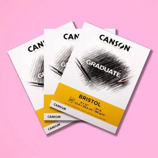 Canson&reg; Graduate Foldover Bristol Pad, 9" x 12" {7}