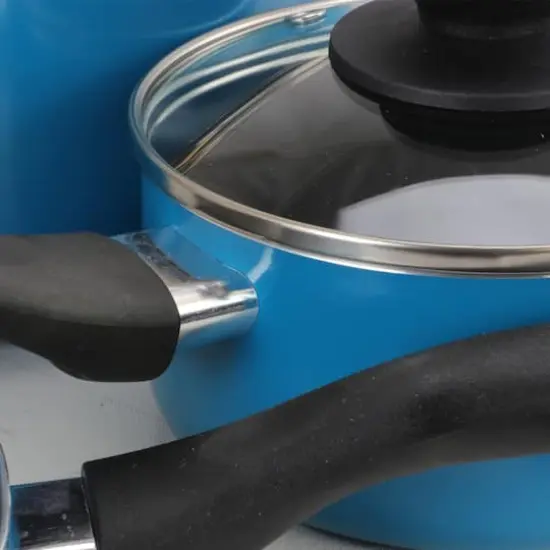 Gibson Home&reg; Palmer 8-Piece Turquoise Cookware Set {7}