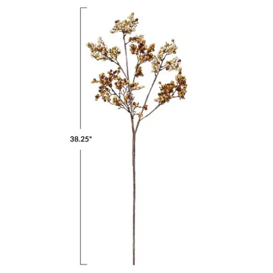Hello Honey&reg; 38.25" Cream & Tan Faux Berry Stem {4}