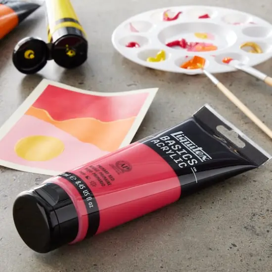 Liquitex BASICS&reg; Acrylic Paint, 8.5oz. 415 Primary Red {3}