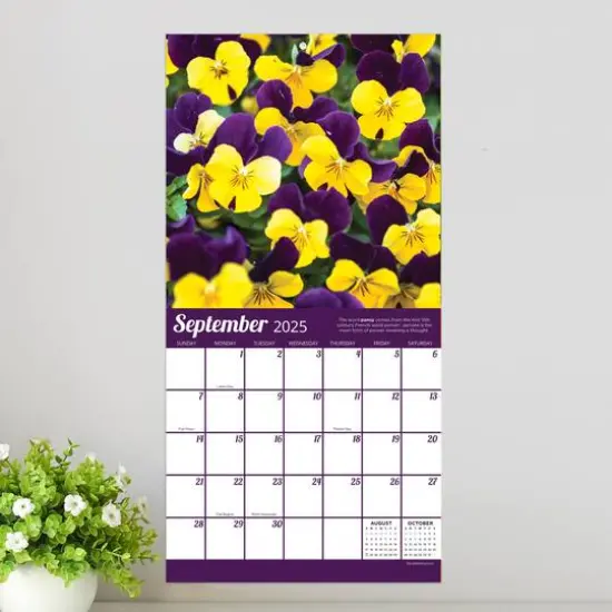 TF Publishing 2025 Flowers Mini Calendar {4}